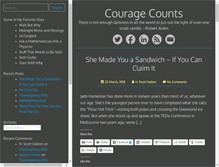 Tablet Screenshot of courage-counts.com
